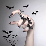 Midnight Bat Adjustable Ring