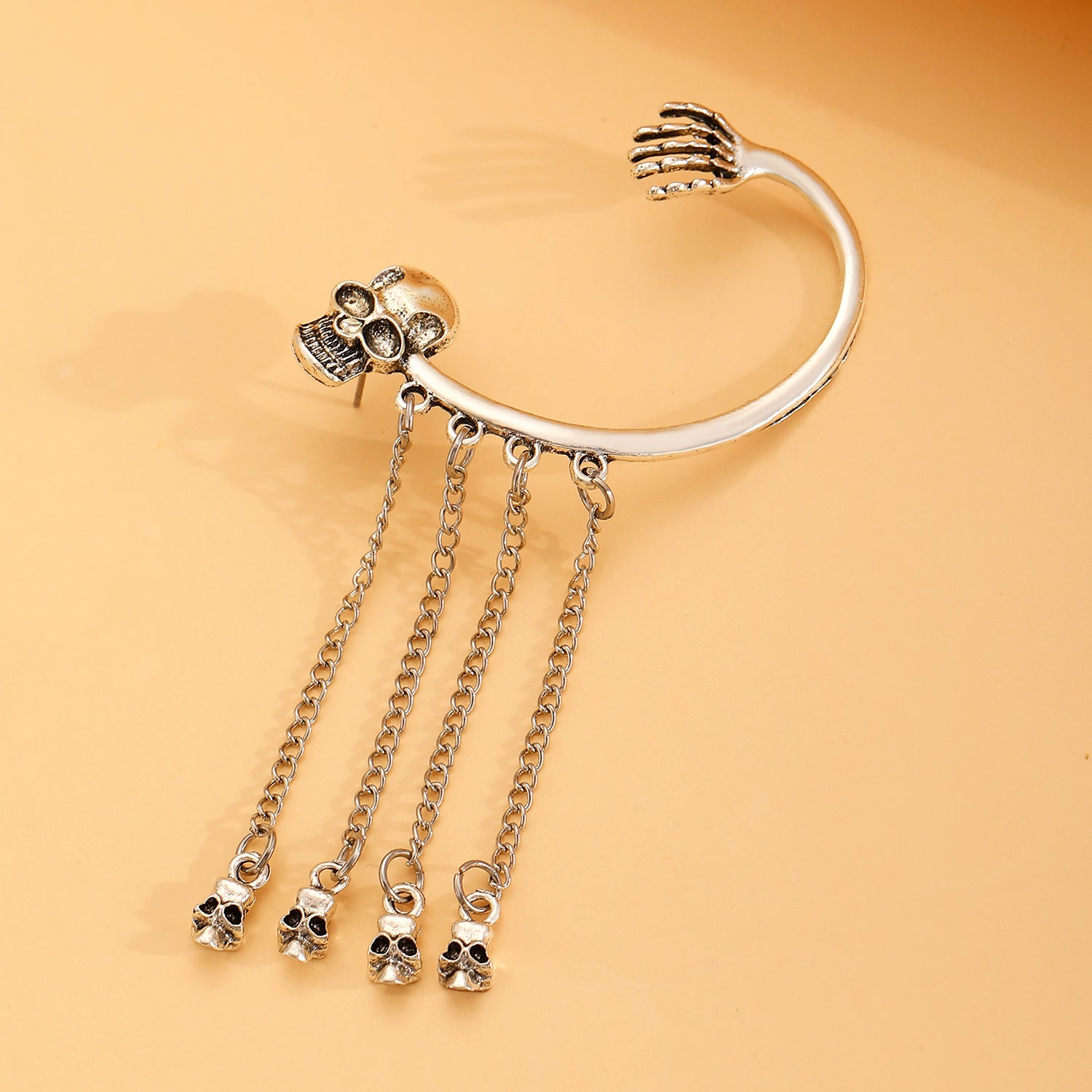 Shadow Skull Stud Earrings