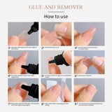 New Upgrade Semi-Solid Glue Without Cure Nail Glue