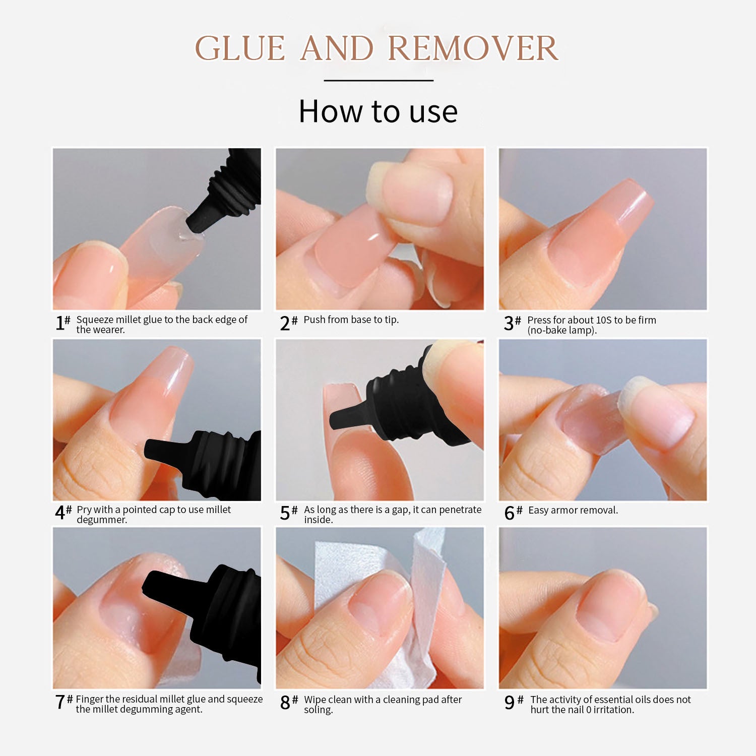 New Upgrade Semi-Solid Glue Without Cure Nail Glue