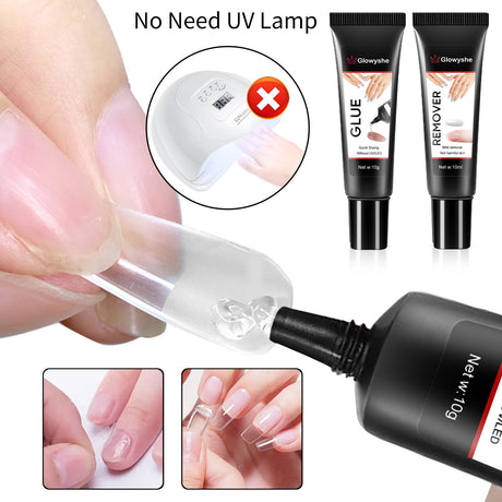 New Upgrade Semi-Solid Glue Without Cure Nail Glue